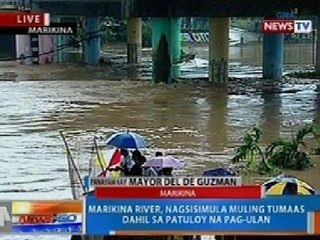 NTG: Marikina River, nagsisimula muling tumaas dahil sa patuloy na pag-ulan