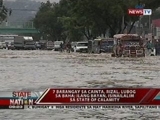 7 Barangay sa Cainta, Rizal, lubog sa baha; Ilang bayan, isinailalim sa State of Calamity