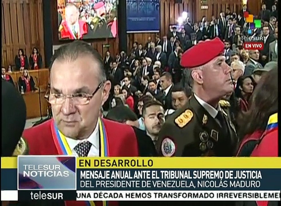 Mandatario de Venezuela toca varios temas en su informe anual 2016