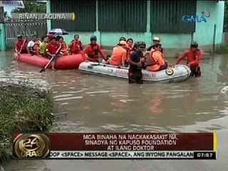 24 Oras: Mga binaha na nagkakasakit na, sinadya ng  kapuso foundation at ilang doktor