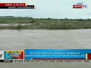 Video herunterladen: BP: Ekta-ektaryang sakahan, binaha at nasira kasunod ng pag-apaw ng ilog sa Ilocos Norte