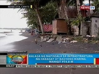 BP: Halaga ng napinsala sa imprastraktura ng habagat at Bagyong Maring, mahigit P75.8-B