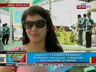 BP: Umano'y pagiging bankrupt ni Manny Pacquiao, itinanggi ng asawang si Jinkee