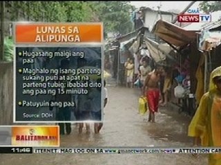 BT: DOH, nagbabala vs alipunga at leptospirosis ngayong baha sa ilang bahagi ng Luzon
