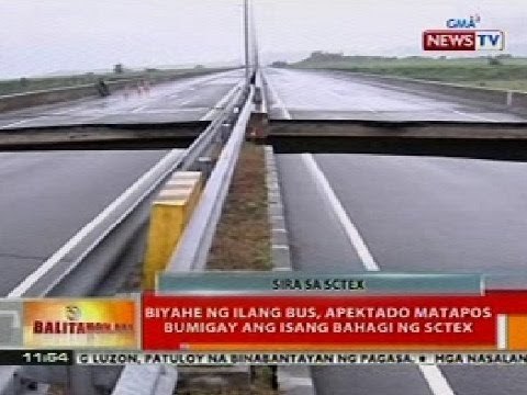 BT: Biyahe ng ilang bus, apektado nang bumigay ang isang bahagi ng SCTEX
