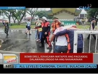 UB: Bomb drill, isinasagawa matapos ang pagsabog 2 linggo na ang nakakaraan sa Cotabato City