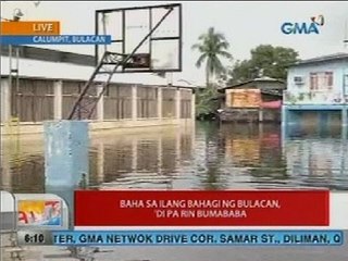 UB: Baha sa ilang bahagi ng Bulacan, di pa rin bumababa