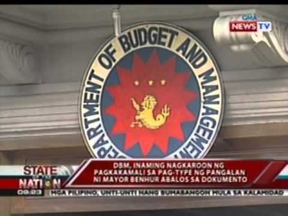 DBM: Ang "Luis Abalos" na tinukoy sa COA Special Audit Report ay si dating Cong. Benhur Abalos, Jr.