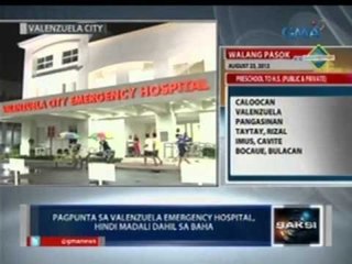 Saksi: Pagpunta sa ospital at medical facility, pahirapan dahil sa baha
