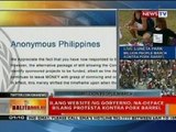 BT: Ilang website ng gobyerno, na-deface bilang protesta vs pork barrel