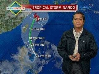 24 Oras: Bagyong Nando, lalo pang lumakas