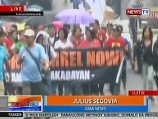 NTG: Mga militanteng grupo sa Liwasang Bonifacio, nagmamartsa na papuntang Luneta