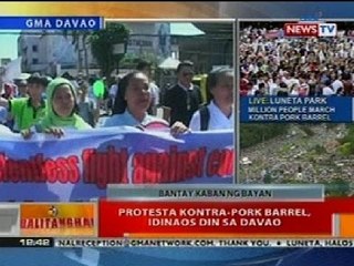 BT: Protesta vs-pork barrel, idinaos din sa Davao