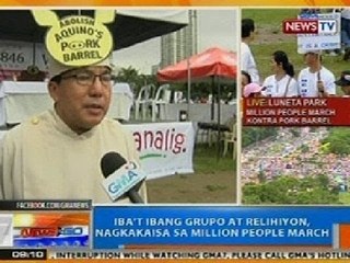 NTG: Iba't ibang grupo at relihiyon, nagkakaisa sa 'Million People March'