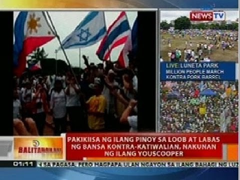 BT: Pakikiisa ng ilang Pinoy sa loob at labas ng bansa vs-katiwalian, nakunan ng ilang youscooper
