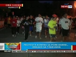 BP: Protesta sa vs pork barrel, idinaan sa takbuhan sa Vigan City