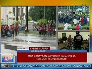 UB: Mga kabataan, aktibong lalahok sa 'Million People March'