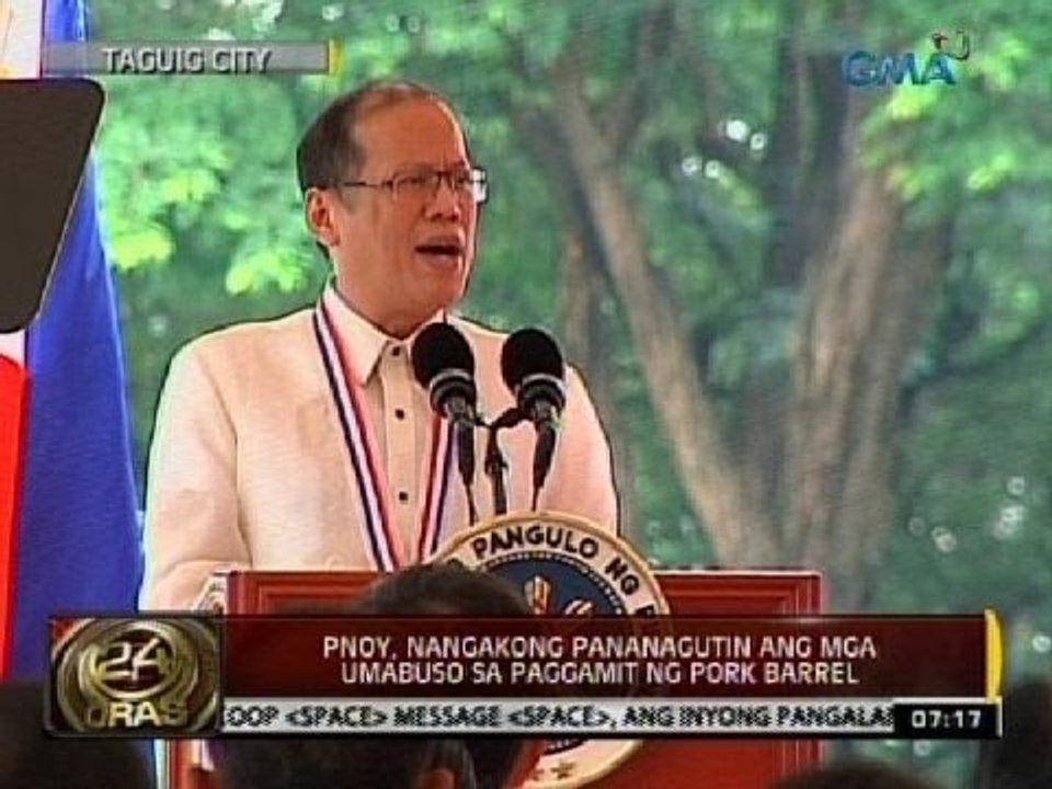 24 Oras PNoy, nangakong pananagutin ang mga umabuso sa paggamit ng