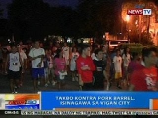NTG: Takbo vs pork barrel, isinagawa sa Vigan City