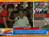 NTG: Ex-Chief Justice Corona, na-boo kaya umalis sa 'Million People March'