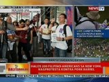 BT: Halos 200 Filipino-Americans sa New York, nagprotesta vs-pork barrel