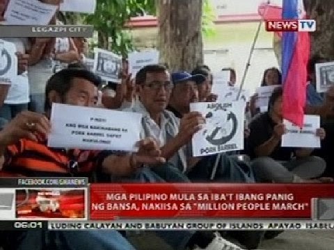 QRT: Mga Pilipino sa iba't ibang panig ng bansa, nakiisa sa 'Million People March'