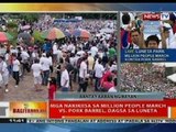 BT: Mga nakikiisa sa Million People March vs. pork barrel, dagsa sa Luneta