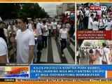 NTG: Kilos protesta vs pork barrel, dadaluhan ng mga militanteng grupo at mga ordinaryong mamamayan