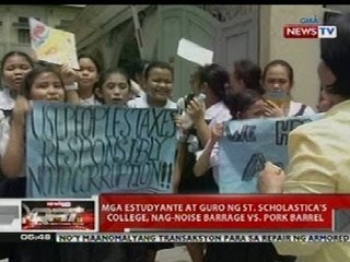 Download Video: QRT: Mga estudyante at guro ng St. Scholastica College, Manila, nag-noise barrage vs. pork barrel