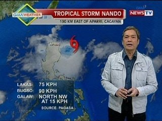 NTG: Weather update as of 9:05 a.m. (August 27, 2013)