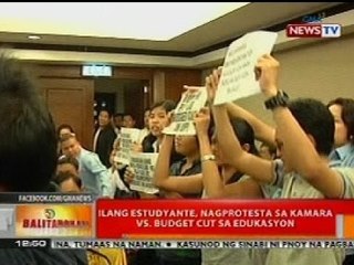 BT: Ilang estudyante, nagprotesta sa Kamara vs budget cut sa edukasyon