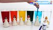 Learn Rainbow Colors with Play Doh & Disney Princesses & Water Paint * RainbowLearning