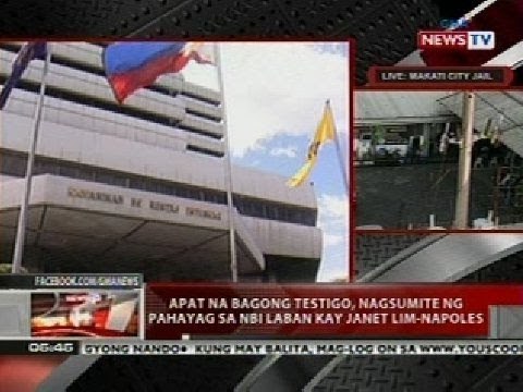 QRT: Apat na bagong testigo, nagsumite ng pahayag sa NBI laban kay Janet Lim-Napoles
