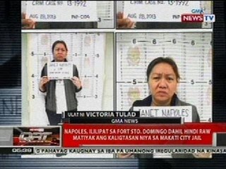 QRT: Janet Lim-Napoles, ililipat sa Fort Sto. Domingo
