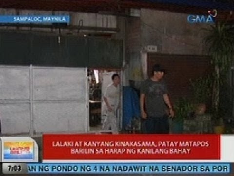 UB: Lalaki at kanyang kinakasama, patay matapos barilin sa harap ng kanilang bahay sa Maynila