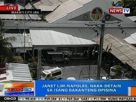 NTG: Janet Lim-Napoles, naka-detain sa isang bakanteng opisina sa Makati City Jail