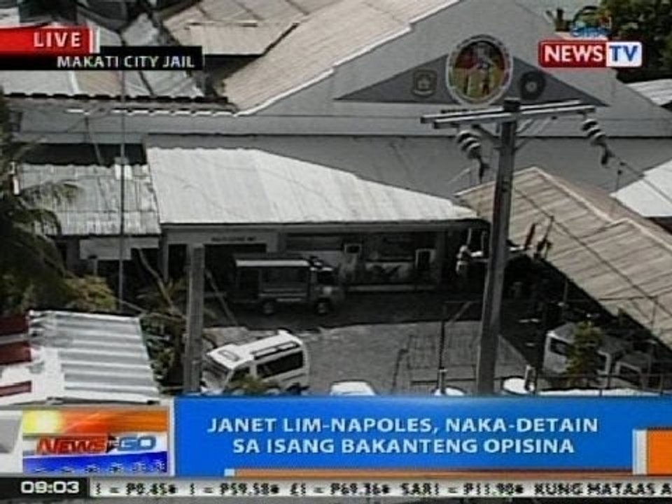 NTG: Janet Lim-Napoles, naka-detain sa isang bakanteng opisina sa Makati City Jail