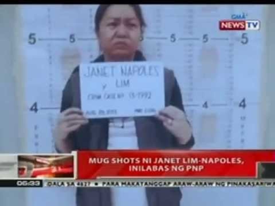 QRT: Mug shots ni Janet Lim-Napoles, inilabas ng PNP