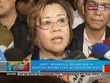 BP: Janet Lim-Napoles, malabo raw maging state witness sa ngayon ayon sa DOJ