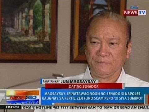 NTG: Panayam kay dating Senador Jun Magsaysay kaugnay sa isyu ng pork barrel scam