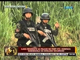 24 Oras: Ilang residente sa paligid ng Fort Sto. Domingo, nababahala sa seguridad nila