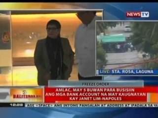 BT: AMLAC, may 5 buwan para busisiin ang mga bank account na may kaugnayan kay Napoles