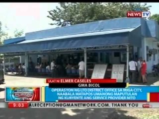 BP: Operasyon ng LTO sa Iriga City, naabala matapos umanong maputulan ng kuryente