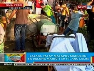 BP: Lalaki sa Toledo City, Cebu, patay matapos mahulog sa balon