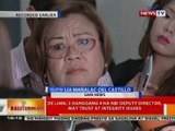BT: De Lima: 3 hanggang 4 na NBI deputy director, may trust at integrity issues