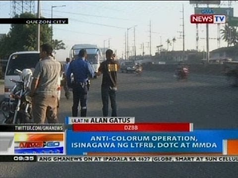 NTG: Anti-colorum operation, isinagawa ng LTFRB, DOTC at MMDA