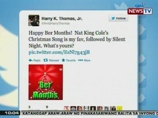 NTG: Outgoing US Amb. Harry Thomas, bumati ng 'Happy Ber Months!'