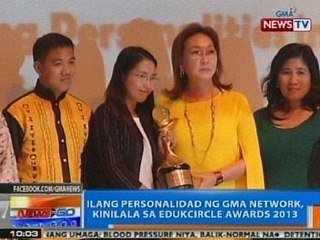 NTG: Ilang personalidad ng GMA Network, kinilala sa Edukcircle Awards 2013