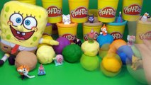 25 Play Doh Eggs SpongeBob Surprise Eggs Dora The Explorer Peppa Pig Marvel Heroes Mickey Mouse