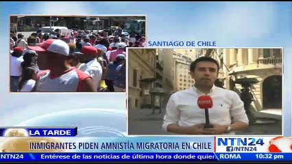 Télécharger la video: Miles de activistas marchan para exigir una amnistía migratoria a favor de los indocumentados en Chile